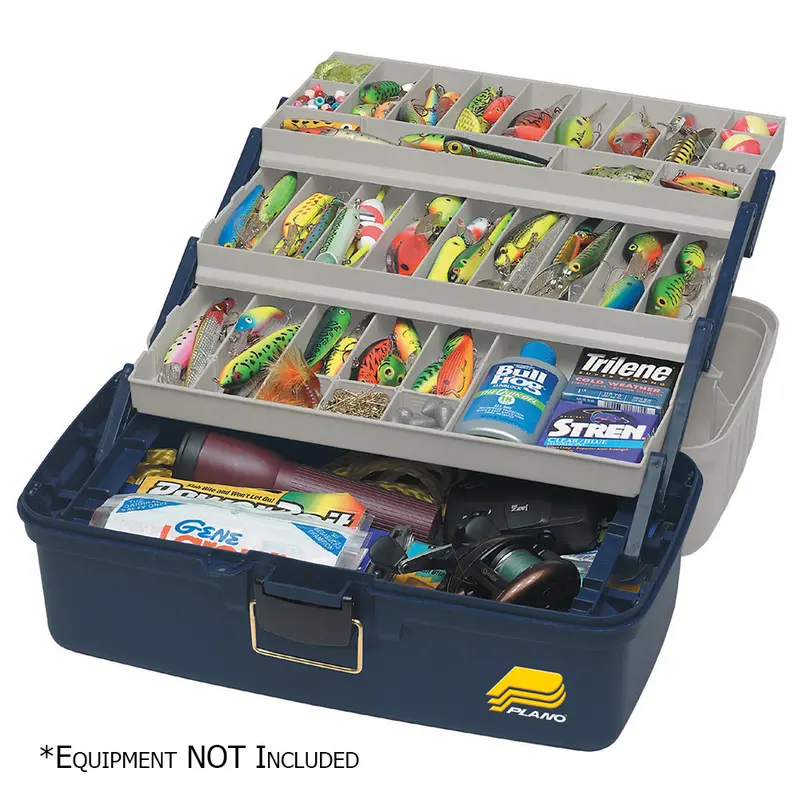 Plano Xl Three-Tray Fixed-Compartment Tackle Box – High-Capacity Fishing Organizer (Model 613306) 1