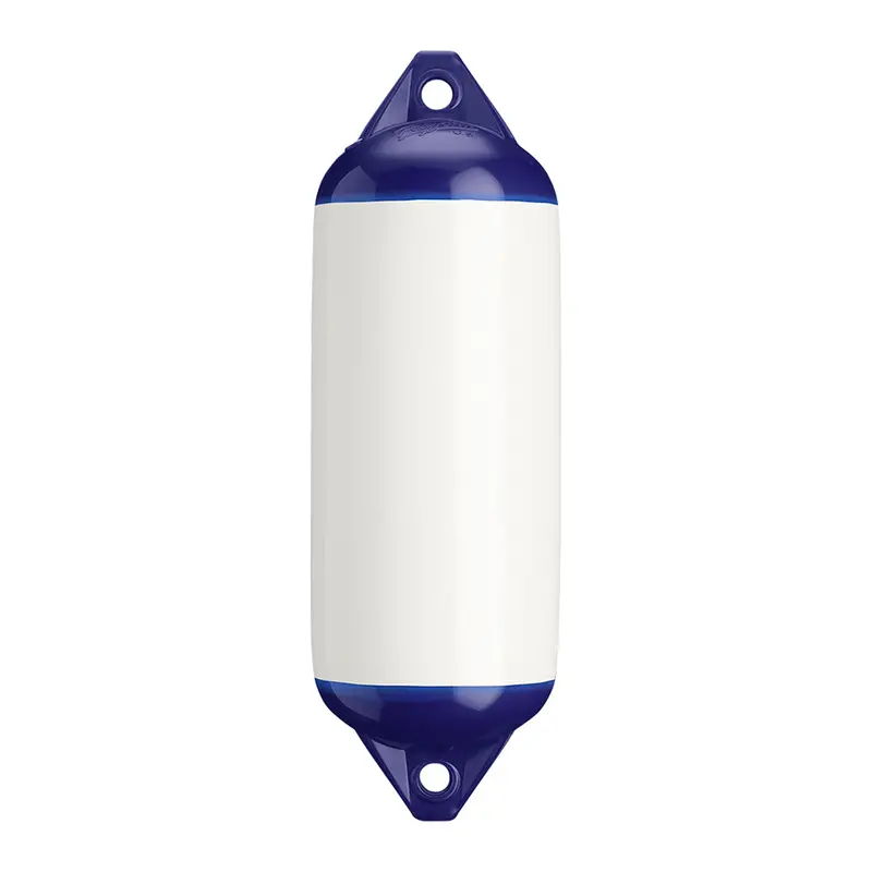 Polyform F-2 Twin-Eye Marine Fender – 8.2" × 25", White [F-2 White] 1