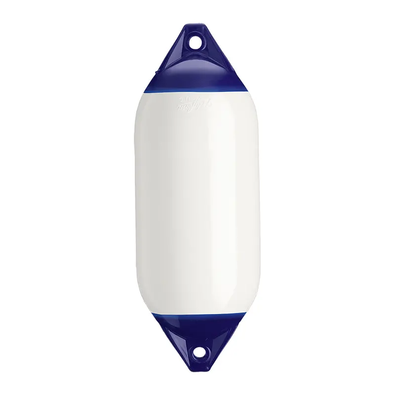 Polyform F-5 Twin-Eye Marine Fender – 11" × 30", White [F-5 White] 1