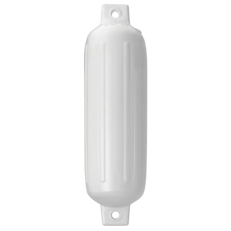 Polyform G-1 Twin Eye Boat Fender – 3.5" × 12.8", White 1