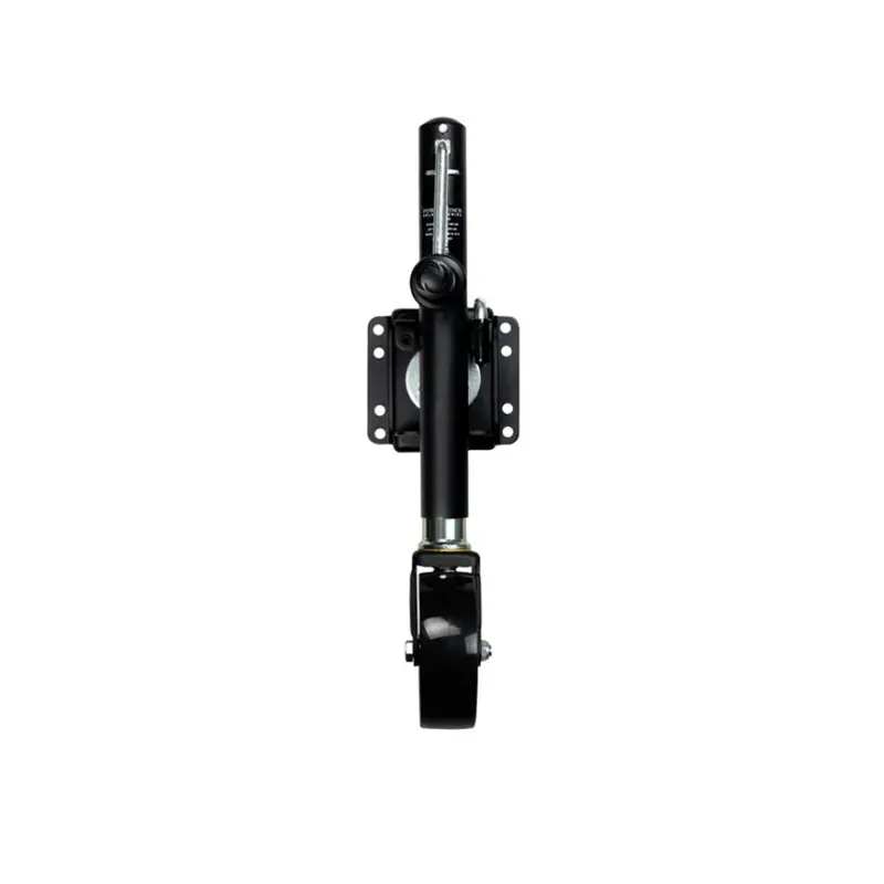Powerwinch Select Series 1200 Lb Bolt-On Single-Wheel Trailer Jack – Carbon Black Finish [21400-J-1200-B1-B-R] 1