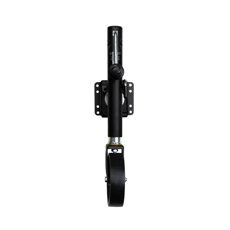 Powerwinch Select Series 1500 Lb Weld-On Single-Wheel Trailer Jack – Carbon Black Finish [21400-J-1500-W1-B-R] 1