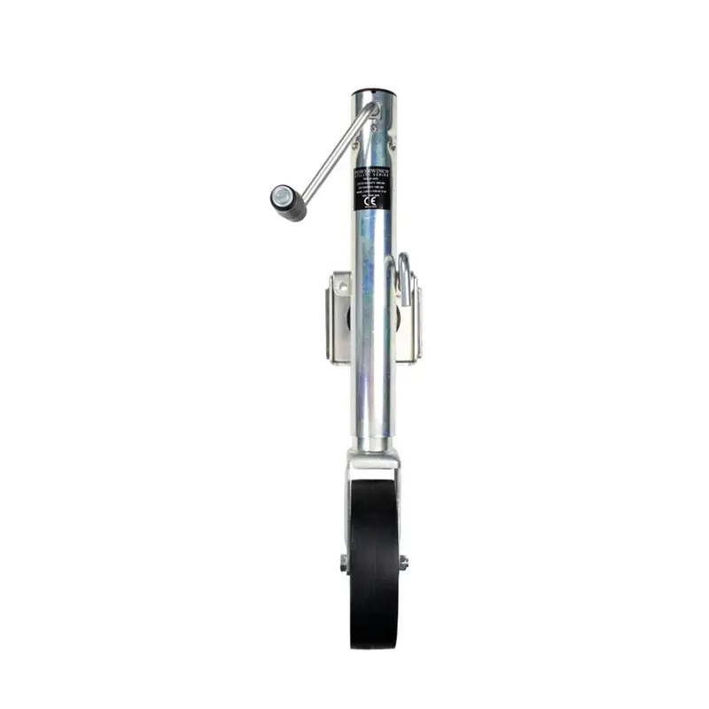 Powerwinch Utility Jack – 1,500 Lb Capacity, Weld-On Mount, Single-Wheel Design, Zinc Finish 1