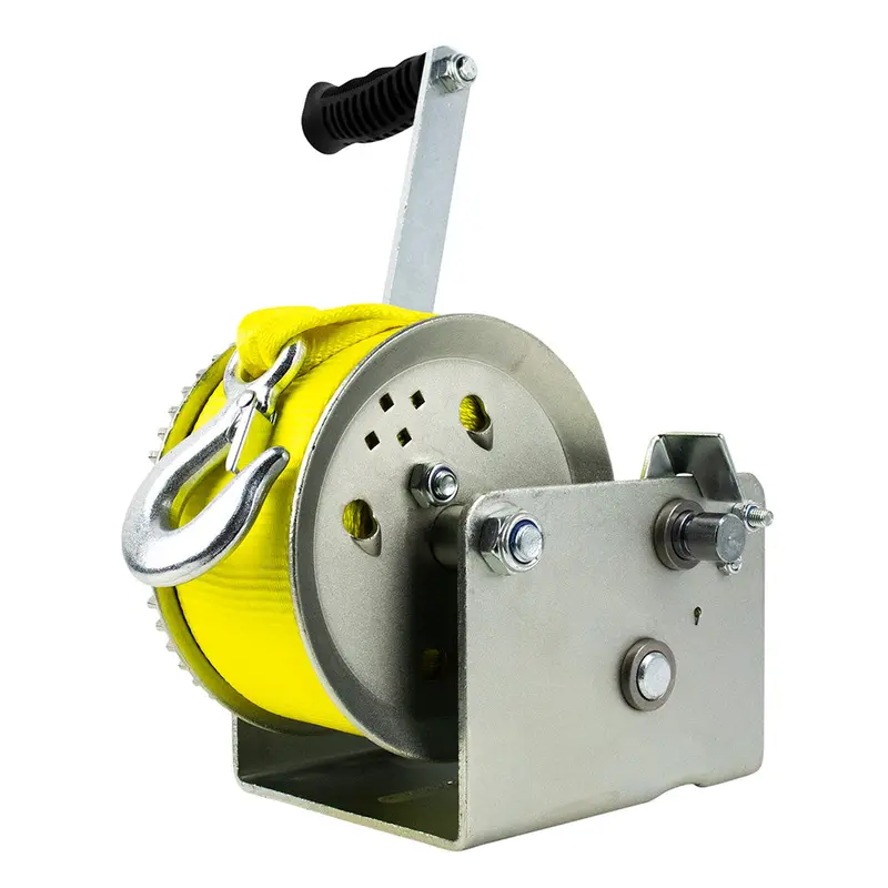 Powerwinch Utility Series 3200-Lb Dual-Speed Winch Featuring 11-Inch Zinc Crank Arm (21500-W-3200-11-Z-R) 1