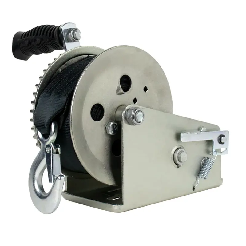 Powerwinch Utility Winch – 2000 Lb Capacity, Dual-Speed, 6" Zinc Crank 1