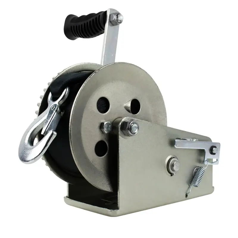 Powerwinch Utility Winch – 2000 Lb Capacity, Dual-Speed, 8" Zinc Crank 1