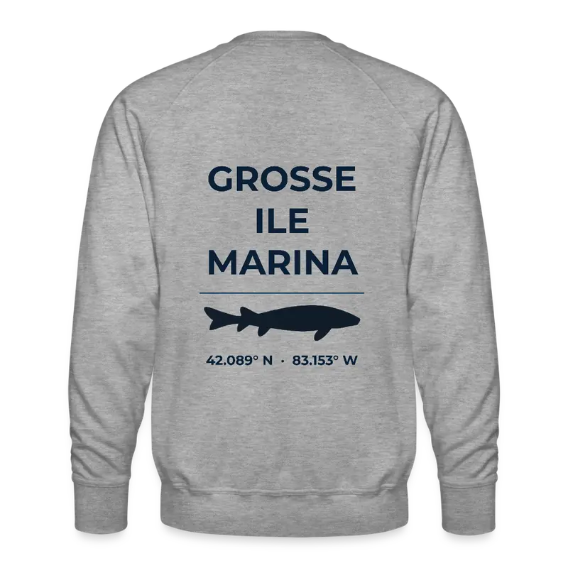 Premium Crew Sweatshirt – Grosse Ile Marina Design 1
