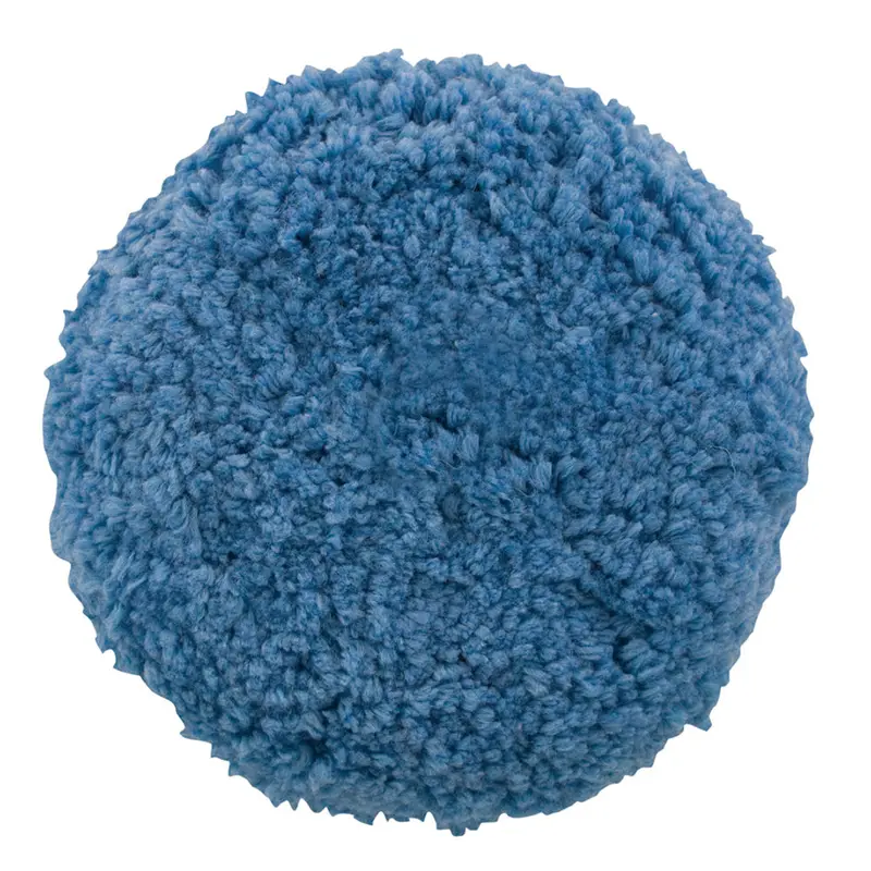 Presta Blue 9" Blended Wool Medium-Cut Polishing Pad — Screw-On Type 1