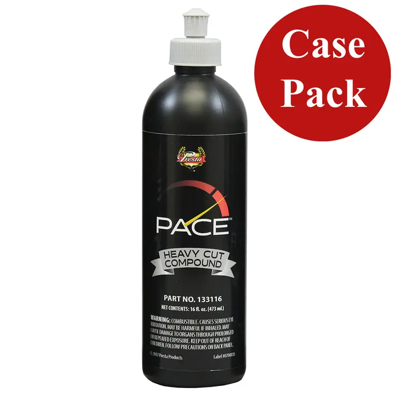 Presta Pace Heavy-Cut Compound – 16 Oz Bottle (Case Of 6, Sku 133116Case) 1
