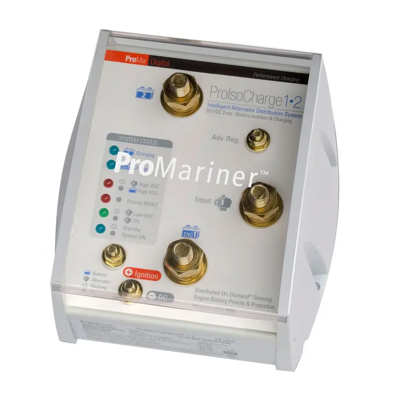 Promariner Proisocharge 120A Battery Isolator – 1 Alternator, 2 Batteries, 12V [23121] 1