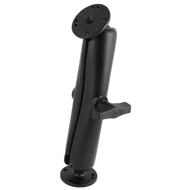 Ram Ball Mount With Long Double-Socket Arm And Dual Round Bases (Amps Pattern) 1