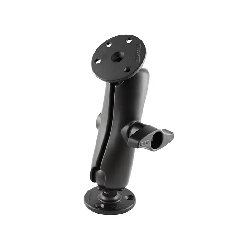 Ram D-Size 2.25" Ball Mount With Dual Socket Arm And 3.68" Round Plate [Ram-D-101U] 1