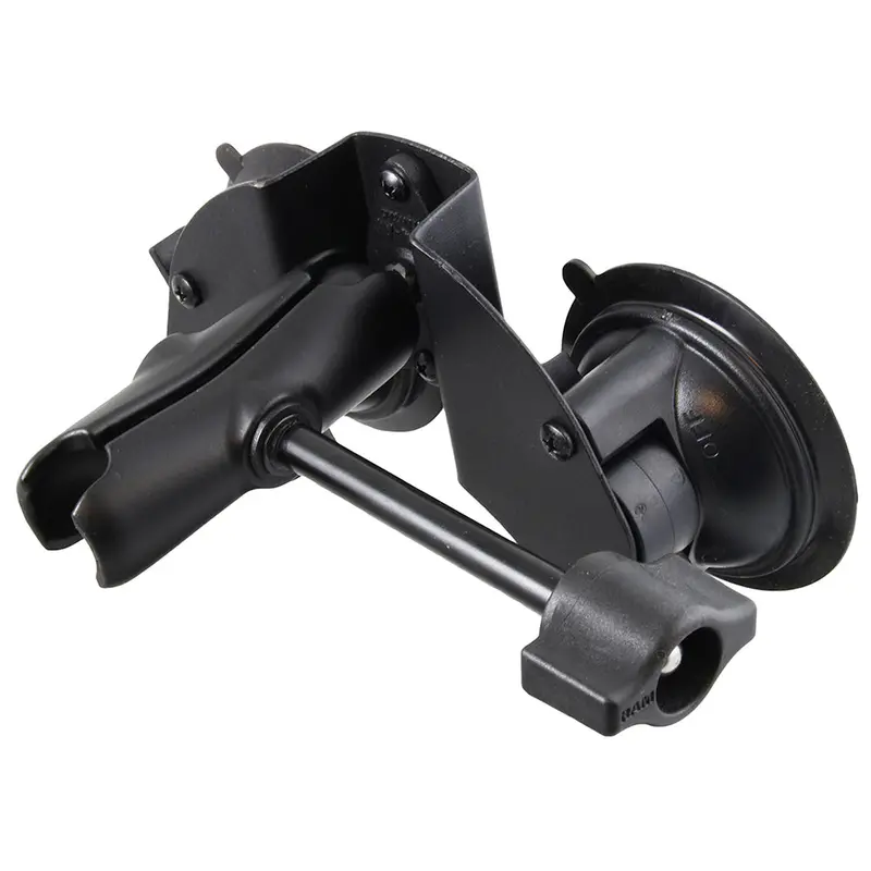 Ram Dual Suction Cup Mount With Medium Arm And Retention Knob [Ram-B-189B-201-Ala1-Kru] 1