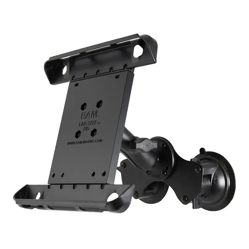 Ram Dual Twist-Lock Suction Mount With Tab-Tite Ipad Cradle (1St–4Th Gen) [Ram-B-189-Tab3U] 1