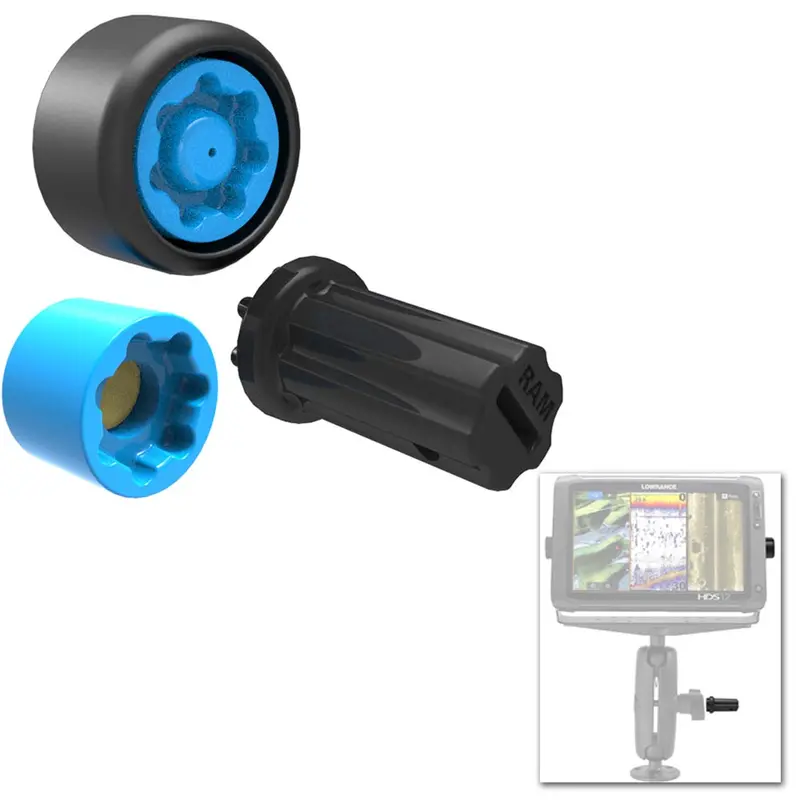 Ram Mount Pin-Lock Security Kit For D/E-Size (2.25"/3.38") Mounts And Gimbal Brackets 1