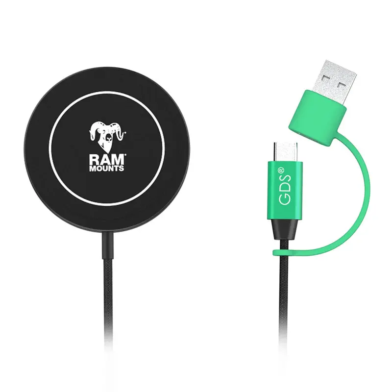 Ram Mount Qi2 Wireless Charging Pad – 15W Fast Charging For Marine & Vehicle Use 1