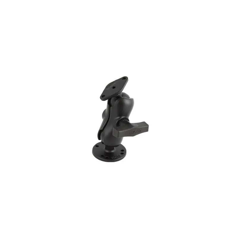 Ram Mount Screw-Down Flat Surface Mount With 1.5" Ball And Short Arm – Ram-138U-B 1
