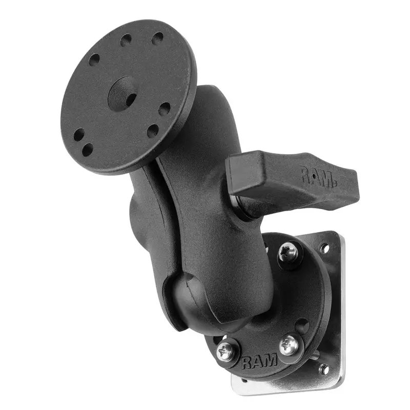 Ram Mount Short-Length C-Size Drill-Down Dashboard Mount With Backing Plate 1
