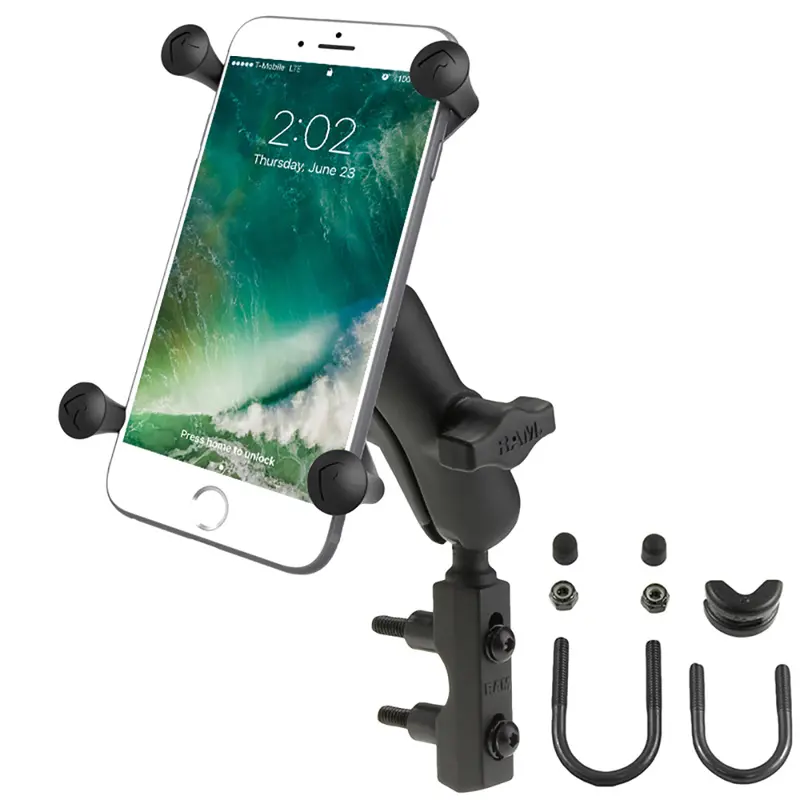 Ram Mount X-Grip Large Phone Holder With Brake/Clutch Reservoir Base (Ram-B-174-Un10) 1