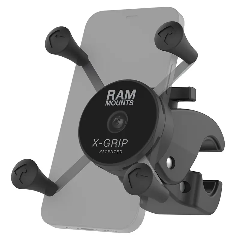 Ram Mount X-Grip Smartphone Holder With Low-Profile Medium Tough-Claw Base 1