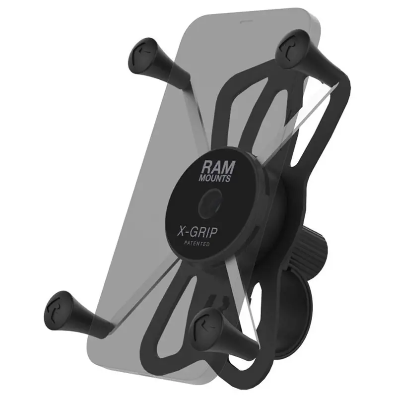 Ram X-Grip Large Phone Mount With Tough-Strap Handlebar Base 1