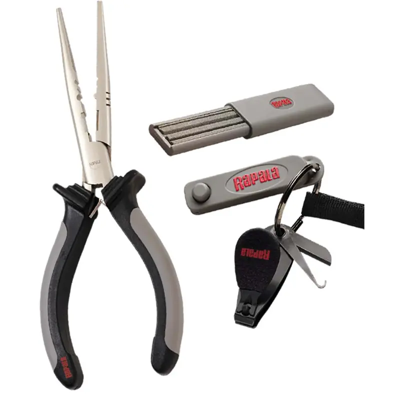 Rapala Angler’S Tool Combo Pack – Pliers, Line Clipper, Hook Punch & Sharpener [Rtc-6Pchs] 1