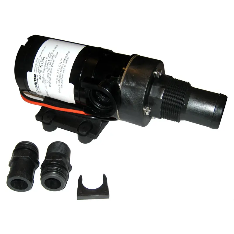 Raritan 12V Macerator Pump With Barb Fitting – Easy Plumbing Integration 1
