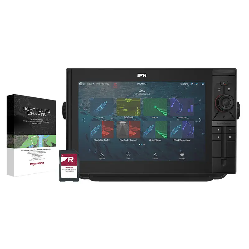 Raymarine Axiom 2 Pro 12 S – 12" Chartplotter & Fishfinder With Preloaded Lighthouse North America Charts (No Transducer) [E70655-00-102] 1