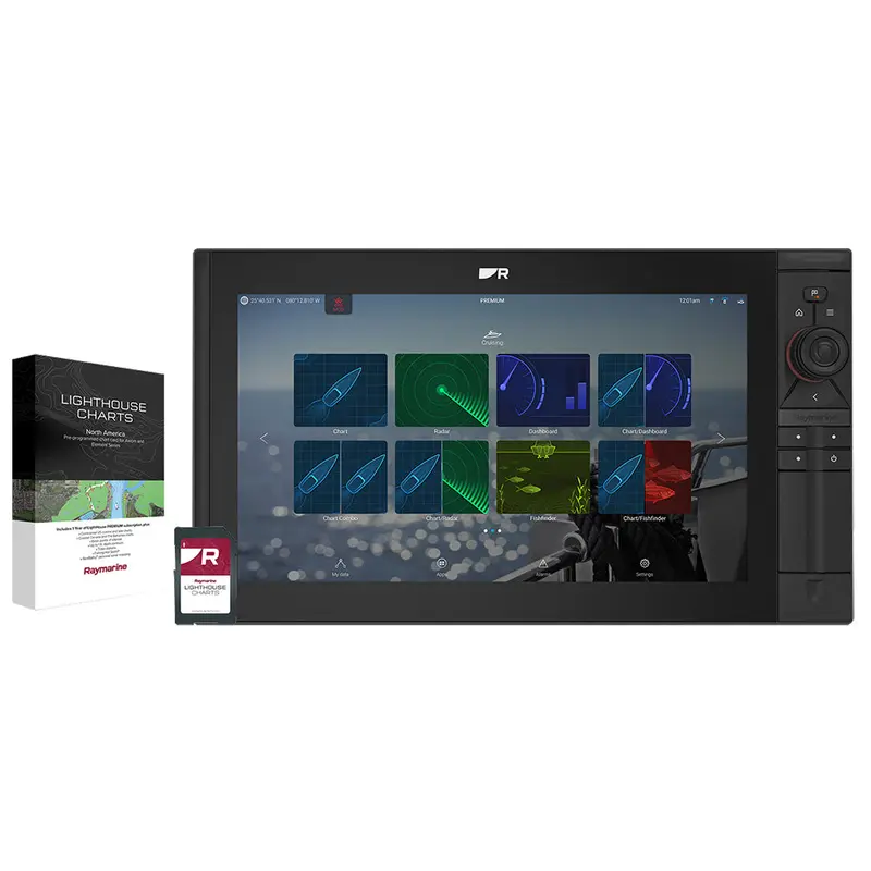 Raymarine Axiom 2 Pro 16 S – 15.6" Chartplotter & Fishfinder With Preloaded Lighthouse North America Charts (No Transducer) [E70657-00-102] 1