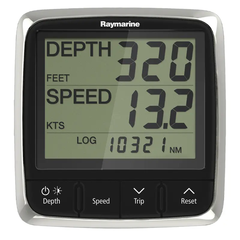 Raymarine I50 Tridata Display – Depth, Speed, And Temperature (E70060) 1