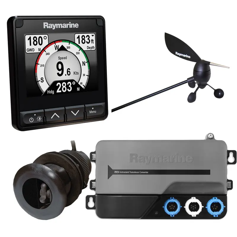 Raymarine I70S System Pack: Wind, Depth & Speed Instrument Bundle [T70226] 1
