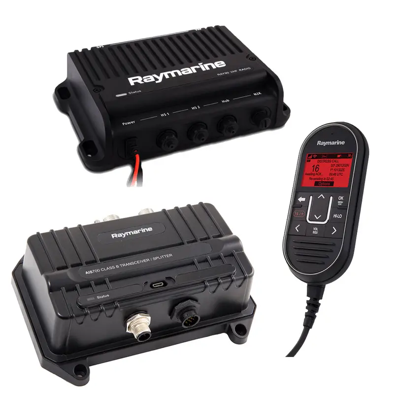 Raymarine Ray90 Vhf Radio With Ais700 Receiver – Integrated Marine Communication & Collision Avoidance Bundle [T70424] 1