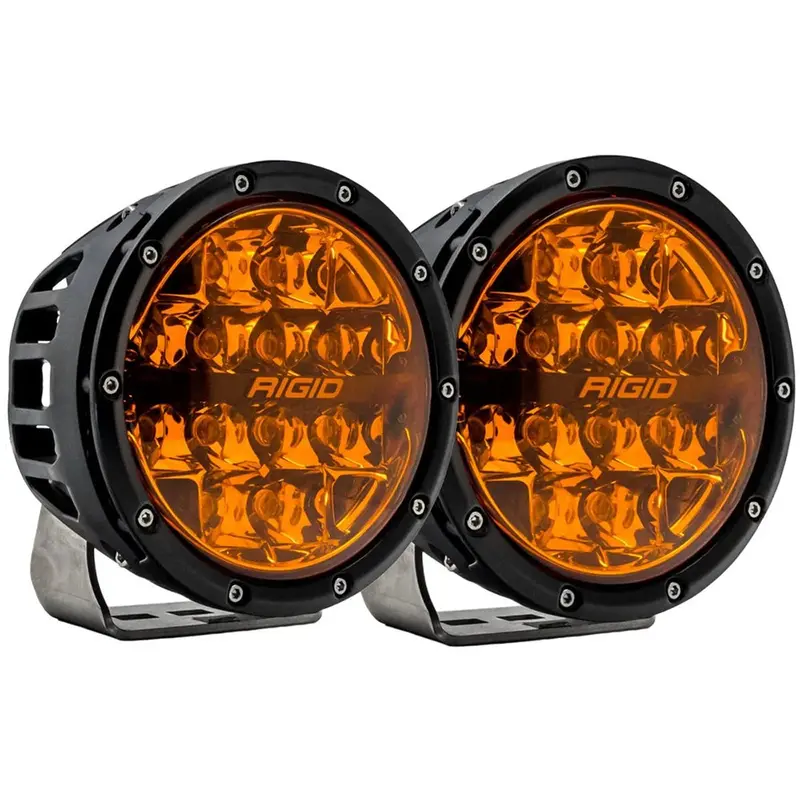 Rigid 360 Series 6-Inch Amber Spot Led Lights – Twin Pack [36210] 1