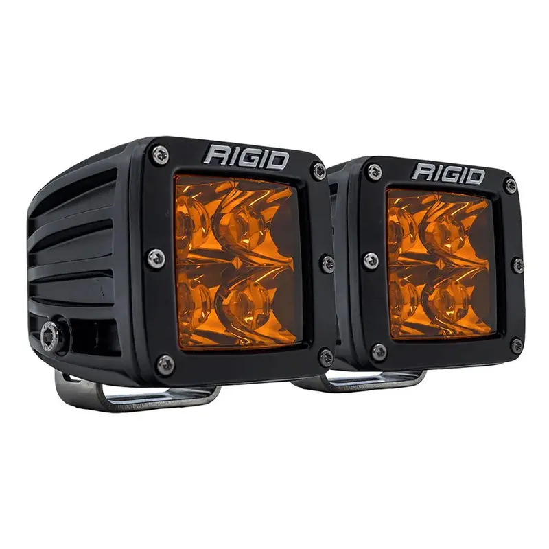 Rigid D-Series Amber Spot Led Light Kit – Pair With Pro Lens [20252] 1