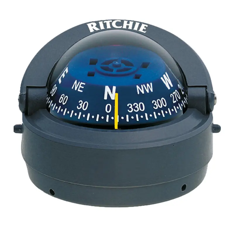 Ritchie S-53G Gray Surface-Mount Marine Compass [S-53G] 1