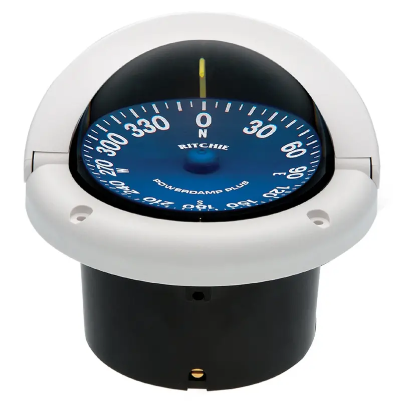 Ritchie Ss-1002W White Flush-Mount Supersport Compass – Compact Navigational Instrument 1