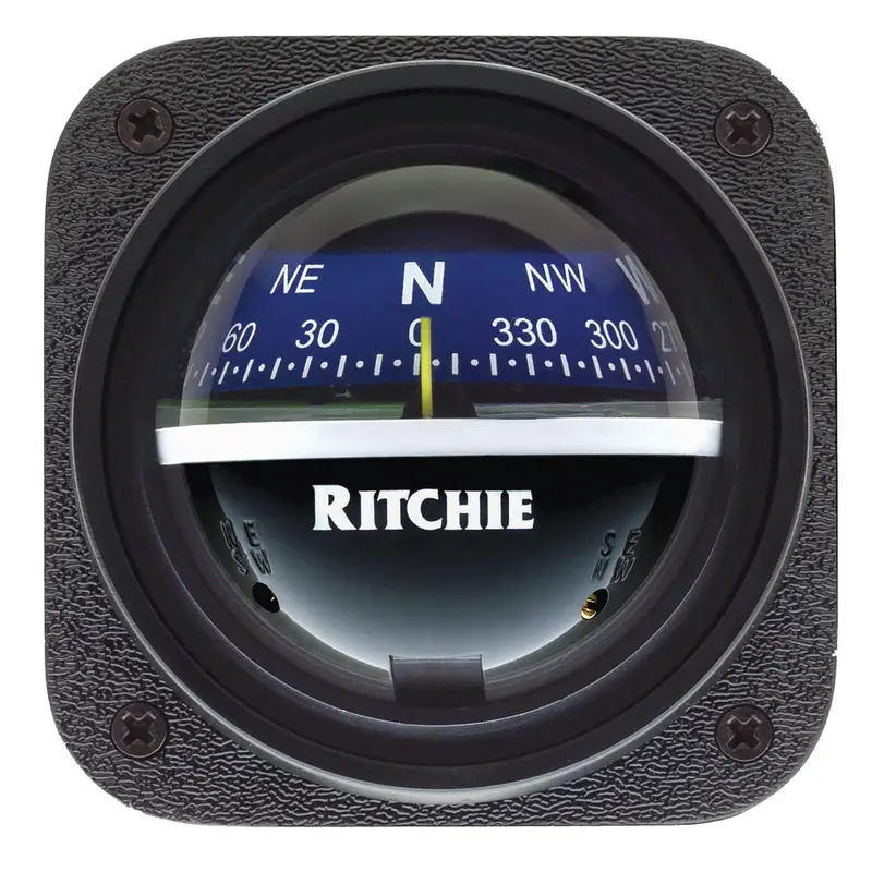 Ritchie V-537B Bulkhead-Mount Explorer Compass – Blue Dial 1