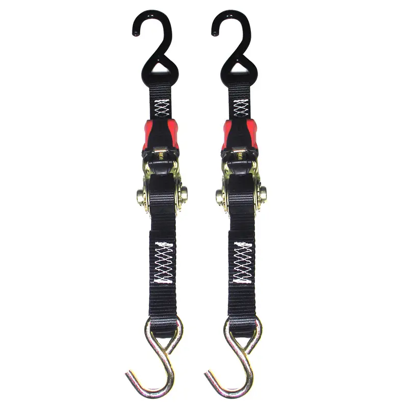 Rod Saver 1-Inch Rubber-Coated Ratchet Tie-Down – 3-Inch Pair [Rtd3] 1