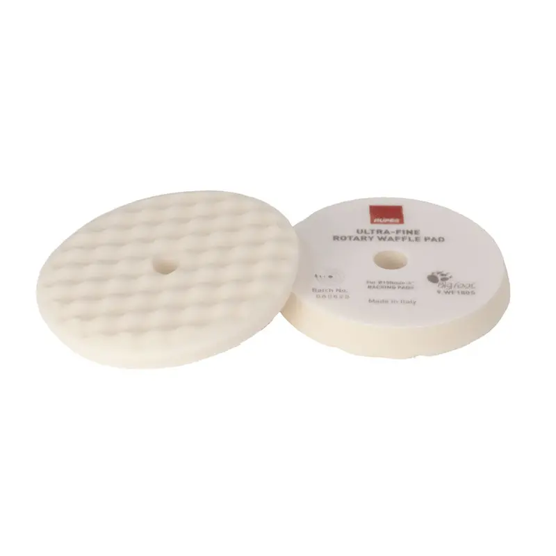 Rupes 200Mm White Waffle Ultra-Fine Rotary Polishing Foam Pad 1