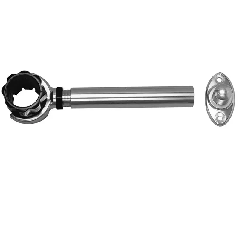 Rupp Threaded Antenna Support With 6-Inch Flat Mount And 1.5-Inch Collar 1