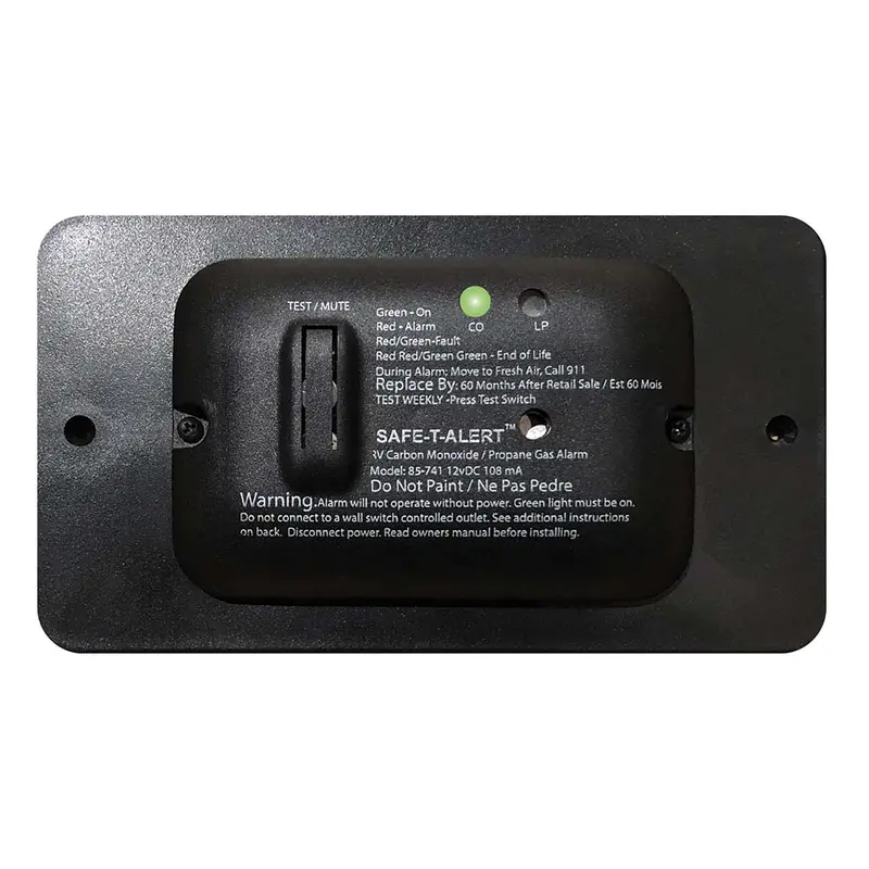 Safe-T-Alert 85-Series Dual-Gas Alarm – Co & Propane Detection, 12V Dc, Black Housing 1