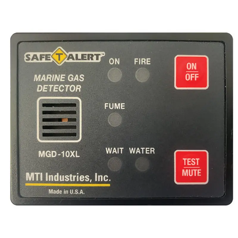 Safe-T-Alert Mgd-10Xl Multi-Threat Alarm – Fumes, Fire & Bilge Water Detection, Surface-Mount Black Unit 1