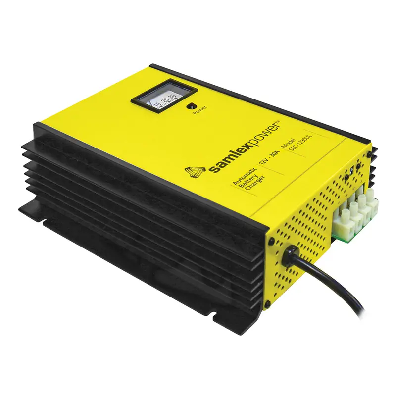 Samlex Sec-1230Ul 12V Triple-Bank Smart Charger – 30A, 3-Stage Charging With Dip-Switch Configuration & Lug Terminals 1