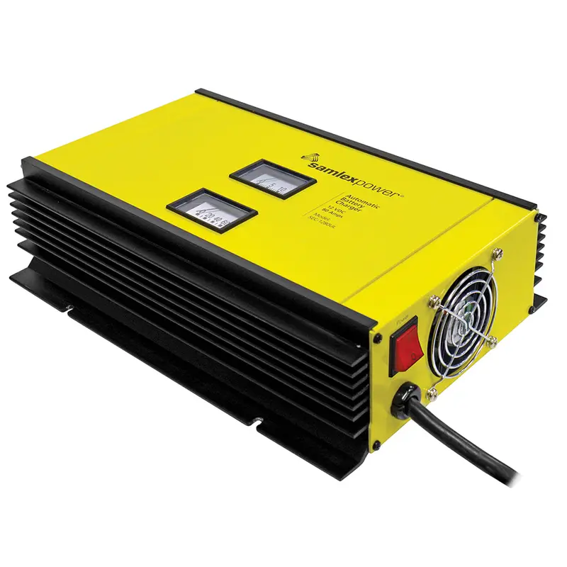 Samlex Sec-1280Ul 12V Dual-Bank Smart Charger – 80A, 3-Stage Charging With Temperature Sensing & Heavy-Duty Lugs 1