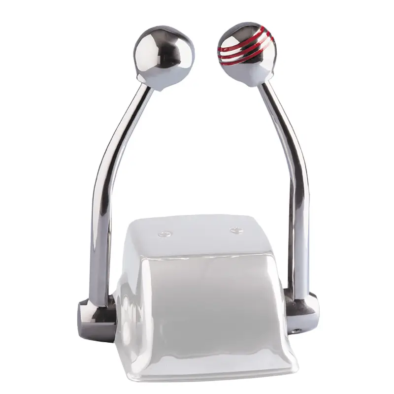 Schmitt Marine 50050 Standard Control Arm Set – Red Throttle Knob, Plain Shift Knob (Arms + Knobs Only) 1