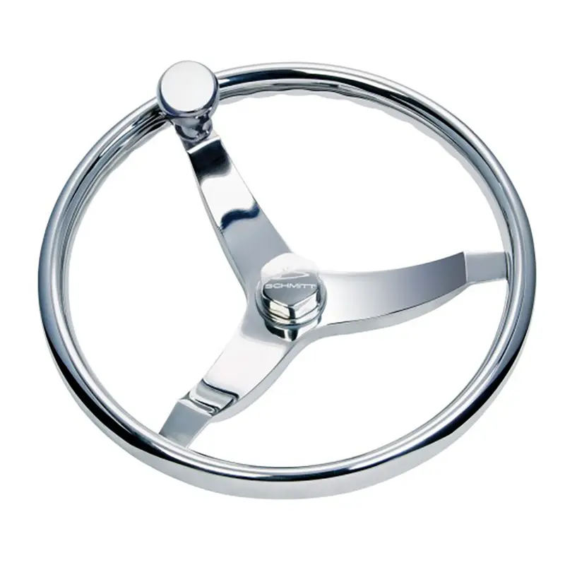 Schmitt Vision Elite 15.5-Inch Stainless Steel Marine Steering Wheel 1