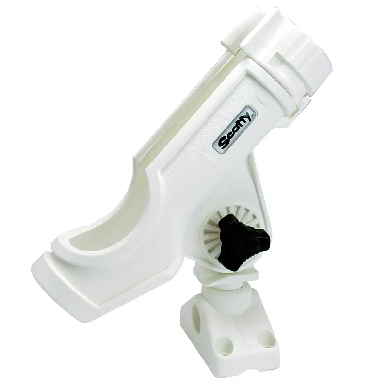 Scotty 230 Powerlock Rod Holder With 241 Side/Deck Mount – White 1