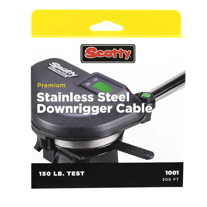 Scotty 300-Foot High-Strength Stainless Steel Downrigger Cable [1001K] 1