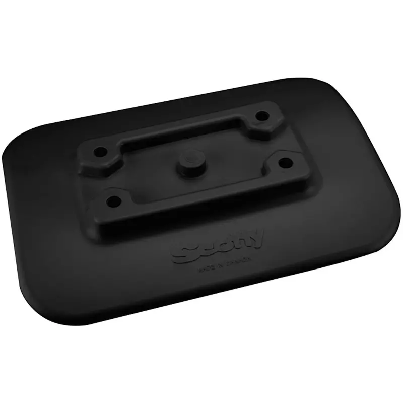 Scotty 341-Bk Glue-On Mount Pad For Inflatable Boats – Black 1