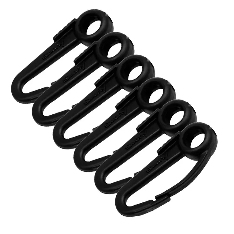 Scotty Nylon Snap Hook – Black, 6-Pack [590-Bk] 1